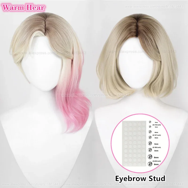 Синтетический парик Аниме Гвен Стейси 35 см/45 см Градиент Косплей Парики и шпильки