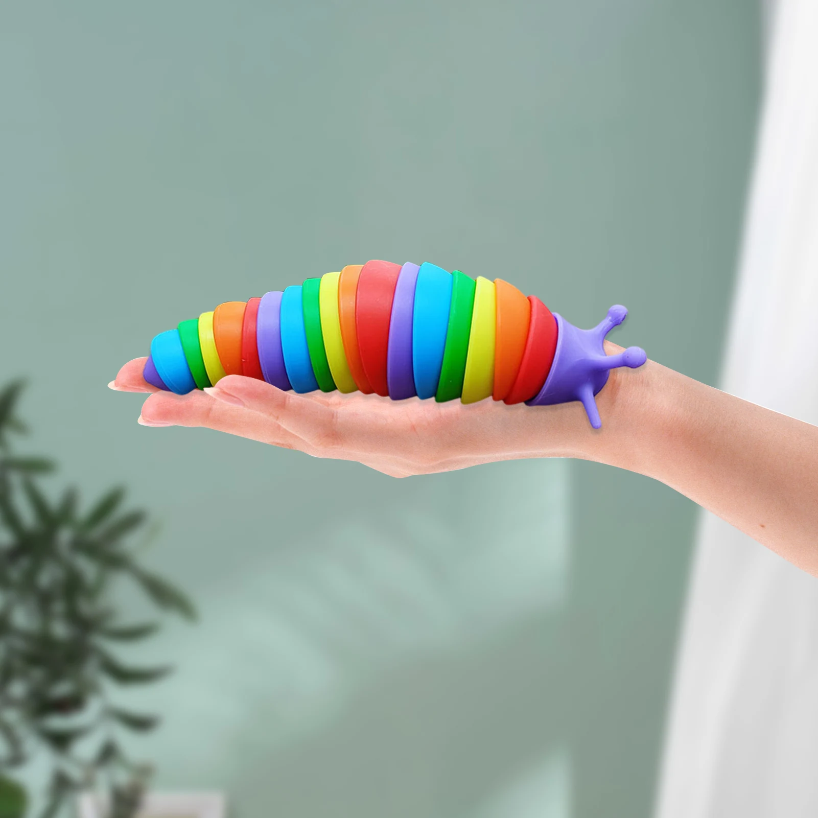 

Fidget Squishy Slug Doll Worm Squeezing Decompression Toy Strange New Fingertip Snail Bull Slug Doll Novelty Relieve Stress Toy