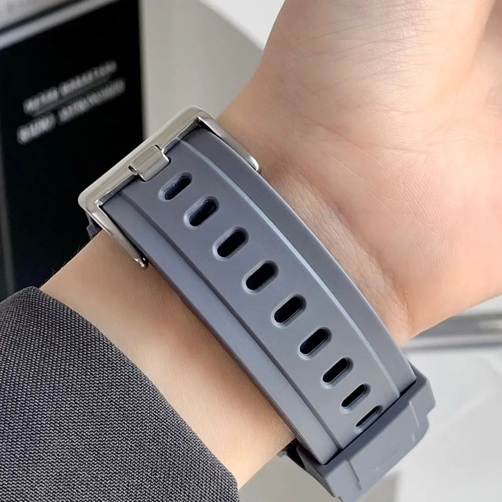 Rubber Sport Strap For Apple Watch Ultra 49mm Silicone band 41mm 45mm TPU case Bracelet 40mm 44mm For iWatch7 6 5 4 SE 38mm 42mm