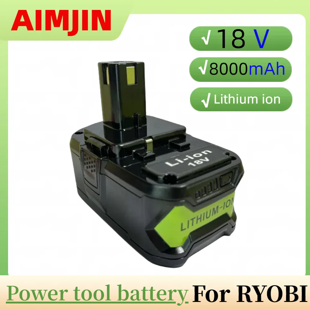 Литий-ионный аккумулятор для Ryobi 18 в 8000 мАч