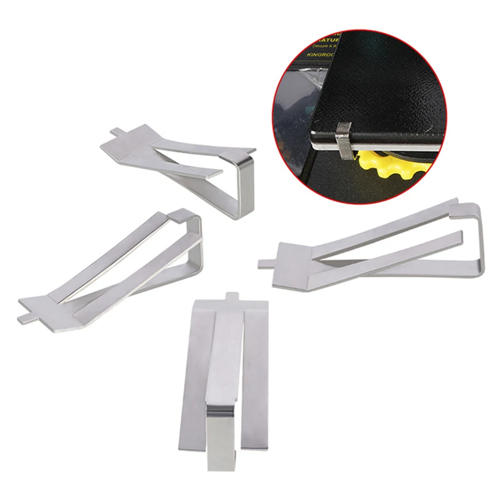 

4PCS 3D Printer Parts Stainless Steel Glass Heated Bed Clips Clamp Holder Heatbed Clip For Creality Ender 3 V2 Ender3 Pro CR-10S