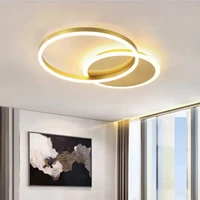modern led ceiling lights for living room bedroom dining room luminaires golden ceiling lamps fixtures 110v 220v