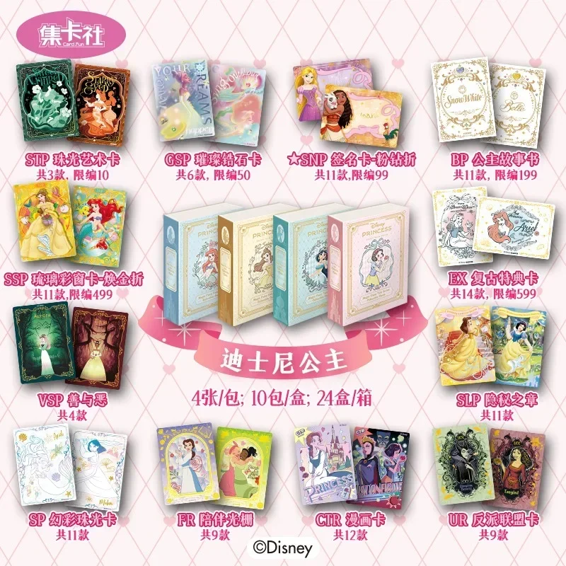 Веселая карта новая принцессы Диснея волшебная сказка серия карты Золушки