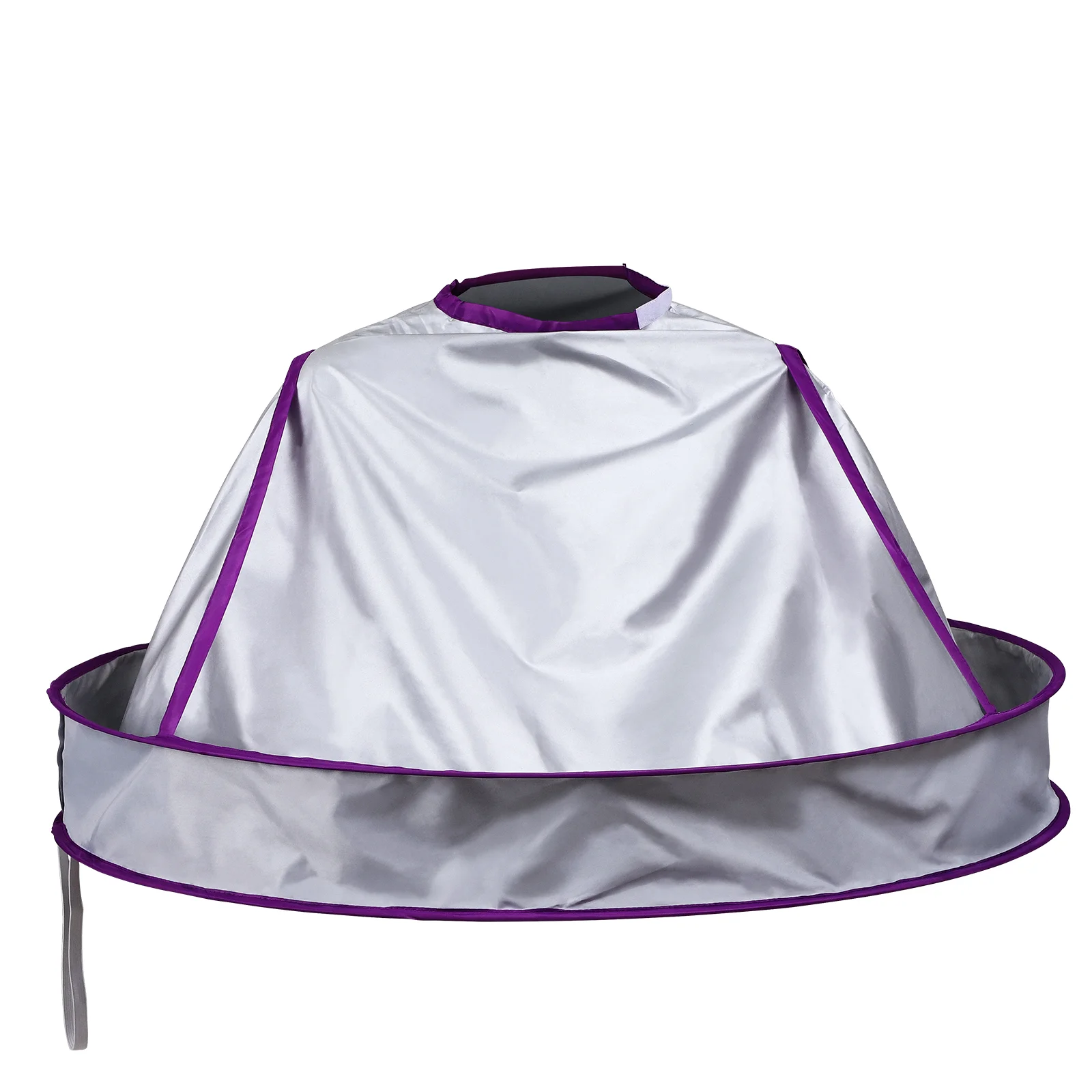 

Minkissy Hair Cutting Cloak Umbrella Cape Hair Catcher Folding Hairdressing Cape for Hair Styling Hair Dyeing (Purple)