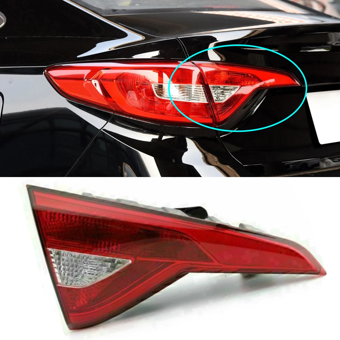 

92403C2000 Car Rear Left Inner Tail Light Brake Lamp HY2802124C Fit for Hyundai Sonata 2015 2016 2017