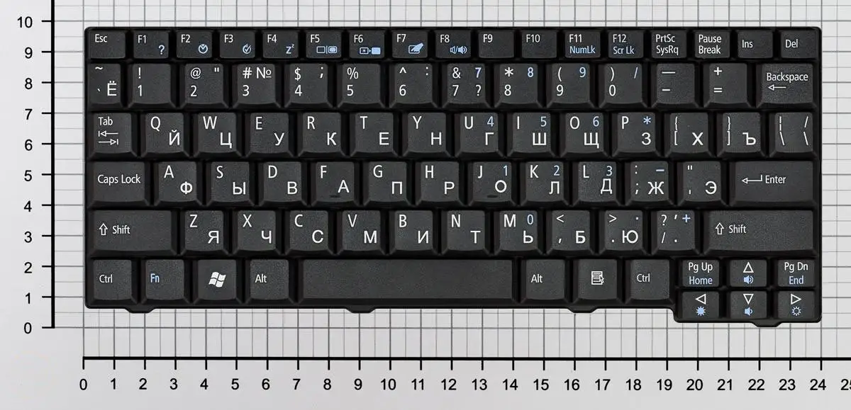 Клавиатура для KB.10100.0BW черная без рамки
