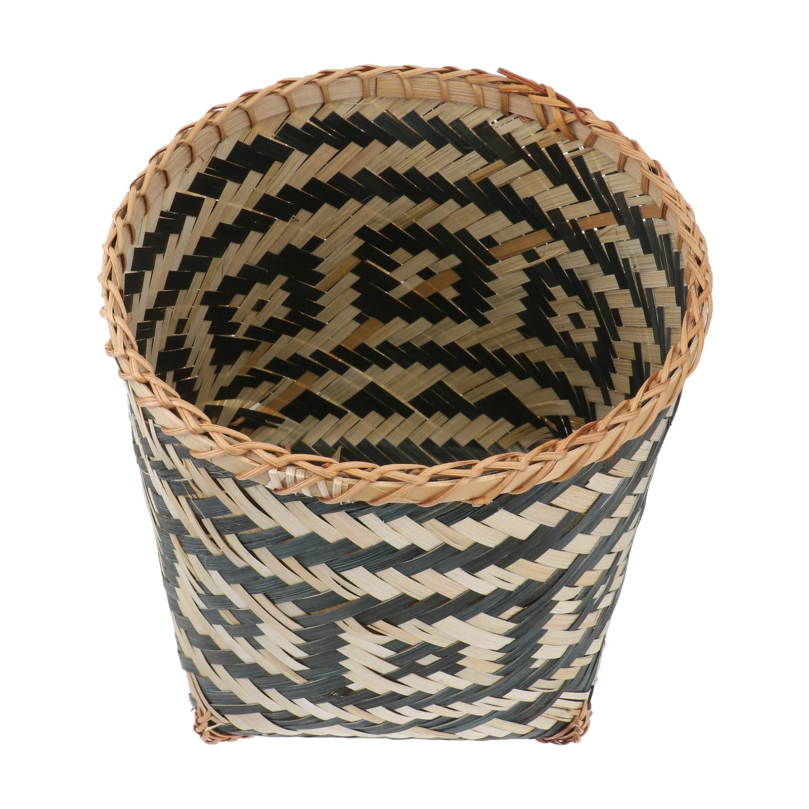 

Basket Storage Wicker Container Woven Bins Trash Book Rubbish Laundry Hamper Can Arrangement Flower Weave Decorative Pantry