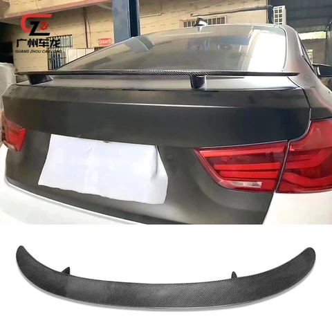 Для BMW 5 серии GT F07 535i 2010-2013 задний спойлер из настоящего углеродного волокна, диффузор, хвостовое крыло, комплект задней части багажника, автозапчасти