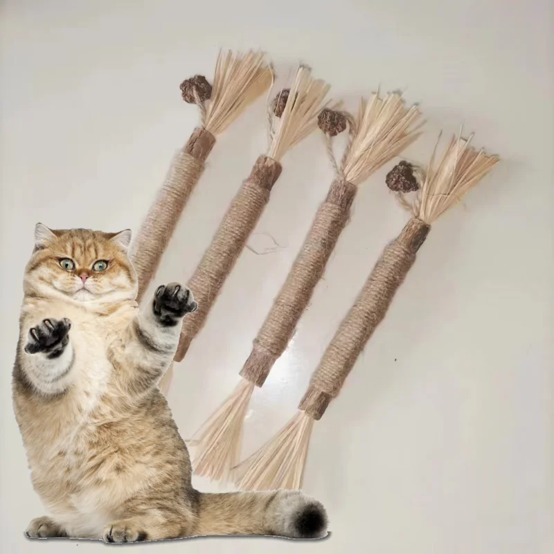 

Hot Pure Natural Pet Cat Wooden Polygonum Stick Cat Tooth Cleaning Silvervin Stick Cane Pet Supplies Toys