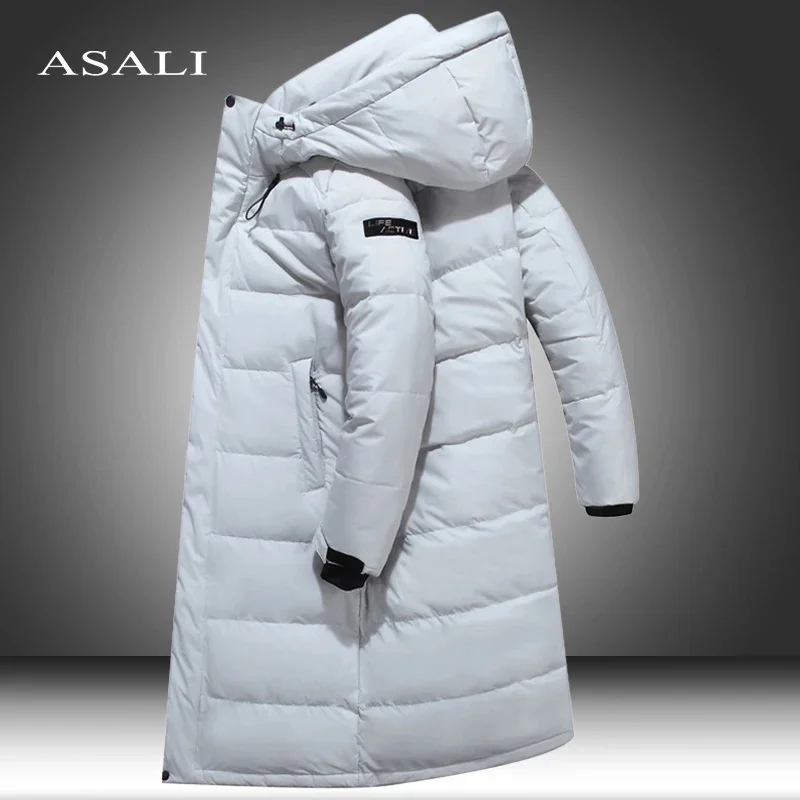 

2023 брендовая зимняя длинная куртка для мужчин и женщин, парные теплые корейские зимние пальто с капюшоном и хлопковой подкладкой, мужские парки с капюшоном, ветровка