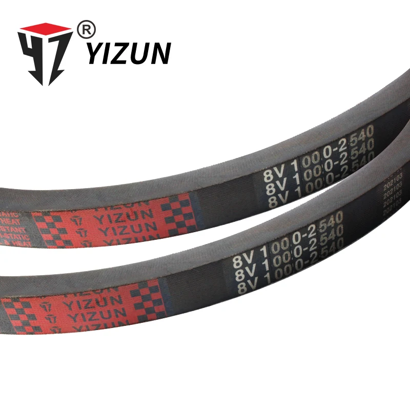 Фото YIZUN 8V тип 8V2540 ~ 3670 мм жесткий провод резиновый диск внешняя длина обхват промышленная Трансмиссия сельскохозяйственная техника V ремень №3