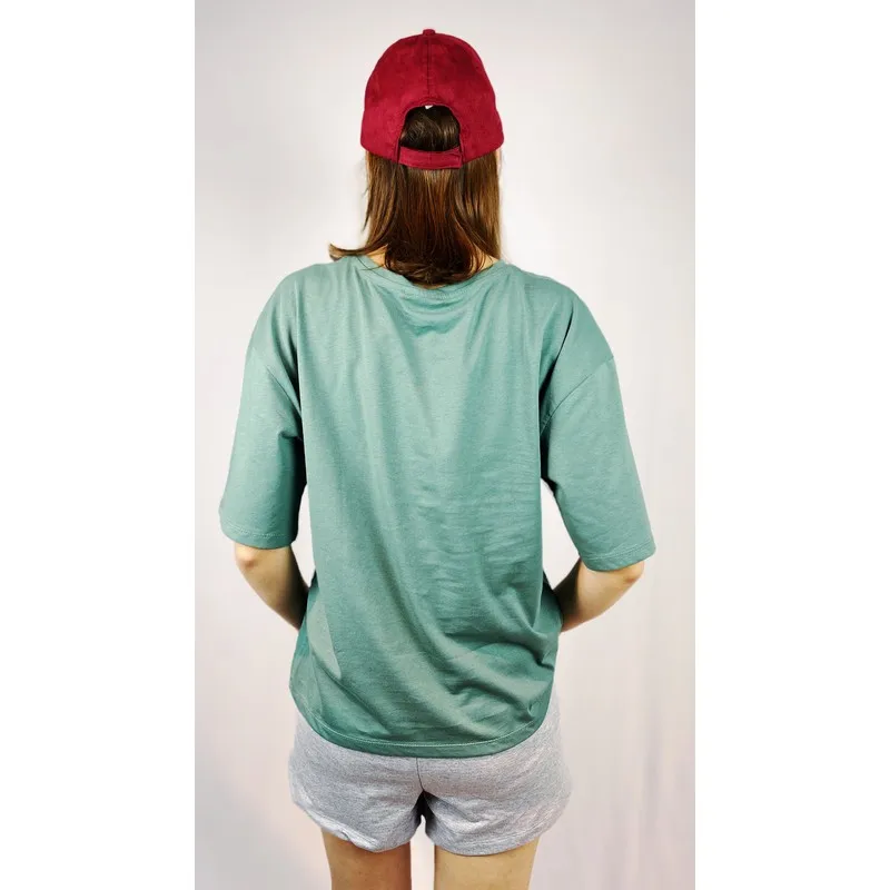 

100 cotton Cycling Neck Boyfriend Knitted T-Shirt T Shirt Y2K Top Nostalgic Summer Women T-Shirt anime Bluz