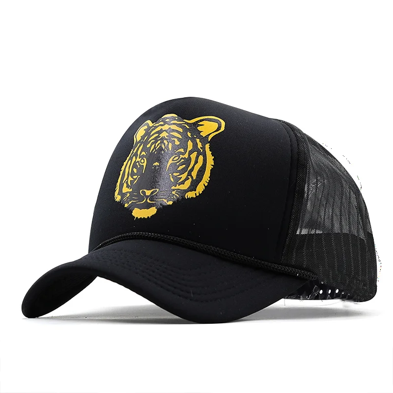 Бейсболка с 3D принтом Тигра для мужчин и женщин Кепка гольфа рыбалки Снэпбэк