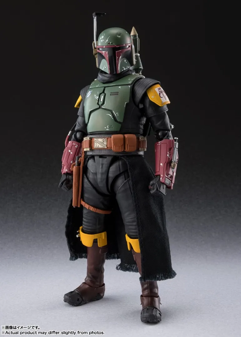 Фото Оригинальная фигурка BANDAI S.H.Figuarts Боба Фетт, классическая версия. Звездные войны: Книга Бобы Фетта — Аниме-фигурка, модель, игрушка №2