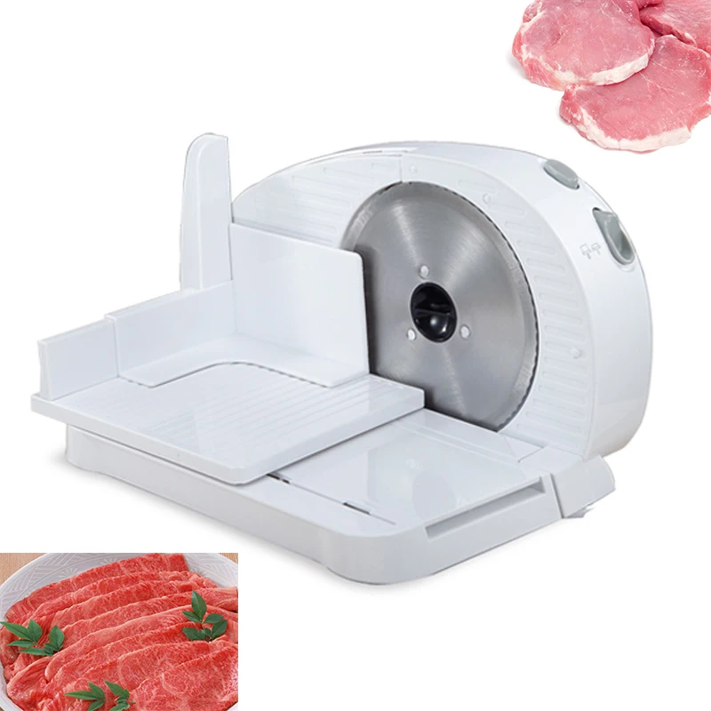 Electric Meat Slicer Household Mutton Roll Grinder Food Mincer Knife Beef Lamb Commercial Cutting Machine Slicing Cutter