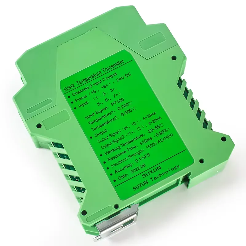 0-5 В 4-20 мА PT100 датчик температуры передатчик 2 в выход терморезистор сопротивление