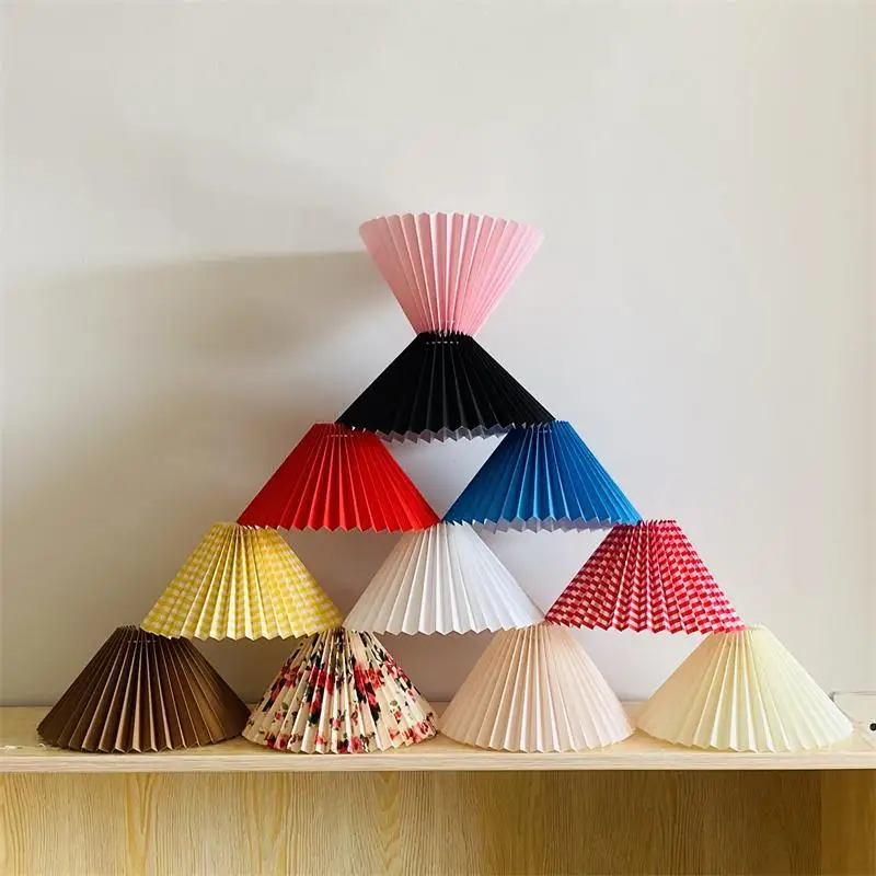 

Персонализированная настольная лампа «сделай сам», плиссированная настенная лампа в стиле ретро для спальни, гостиной, напольный абажур