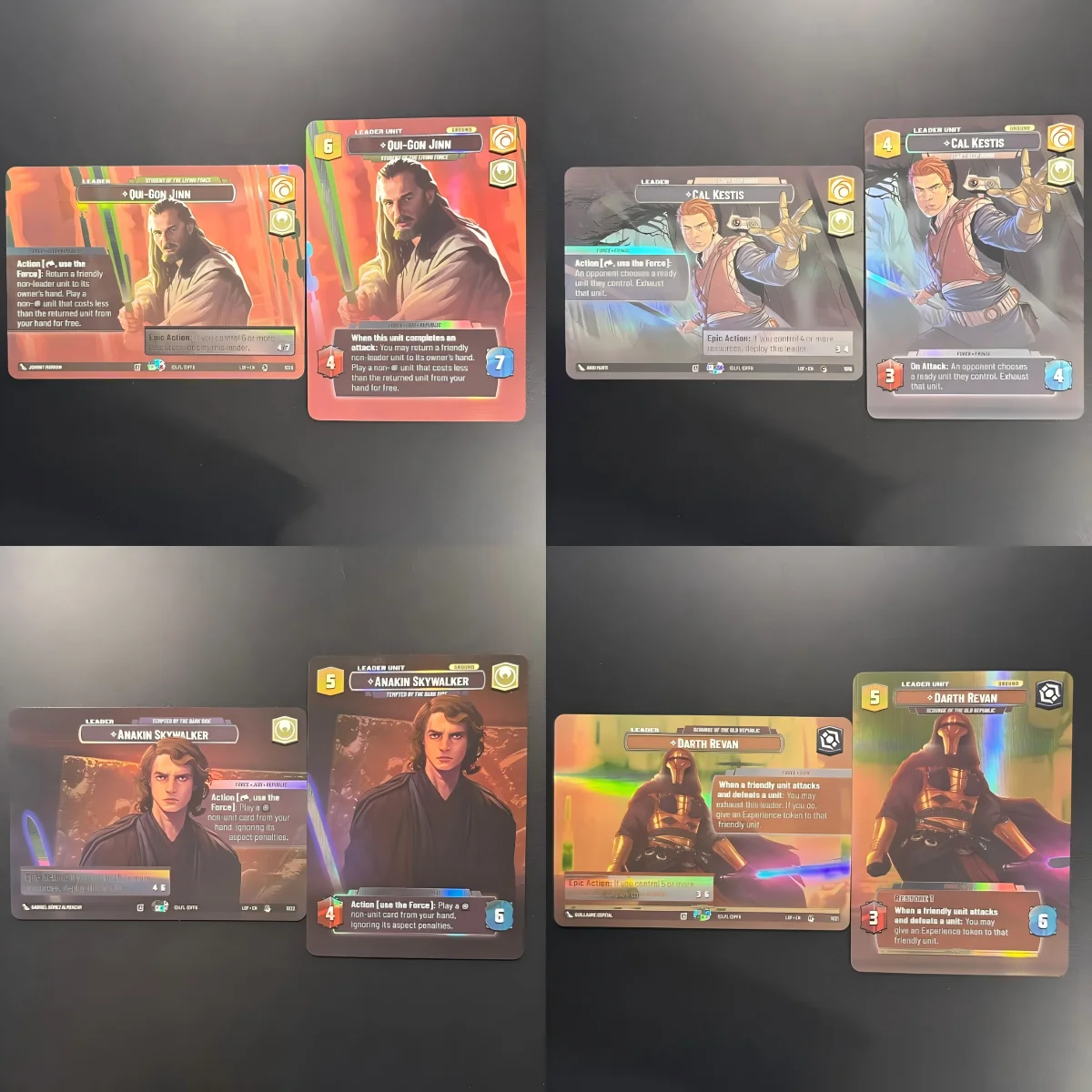 Фото SWUDB DIY карты Прокси-карты 18 шт./пучок Legends of the Force (LOF) Витрина из фольги Kylo Ren Anakin Skywalker Collection Card №3