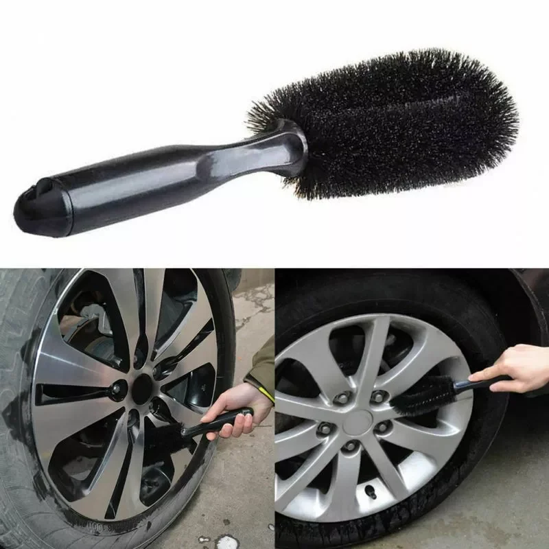 

Motorcycle Car Wheel Washing Cleaning Tool Wheel Tire Rim Scrub Brush Car Truck Washing Clean Tyre Alloy Soft Bristle Cleaner