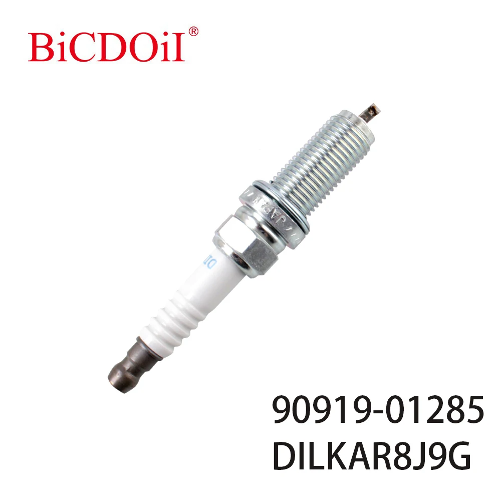 

4Pcs/6Pcs 90919-01285 DILKAR8J-9G Dual Iridium Spark Plug For Toyota C-HR Carola Levin 1.2T 9091901285 DILKAR8J9G 95029