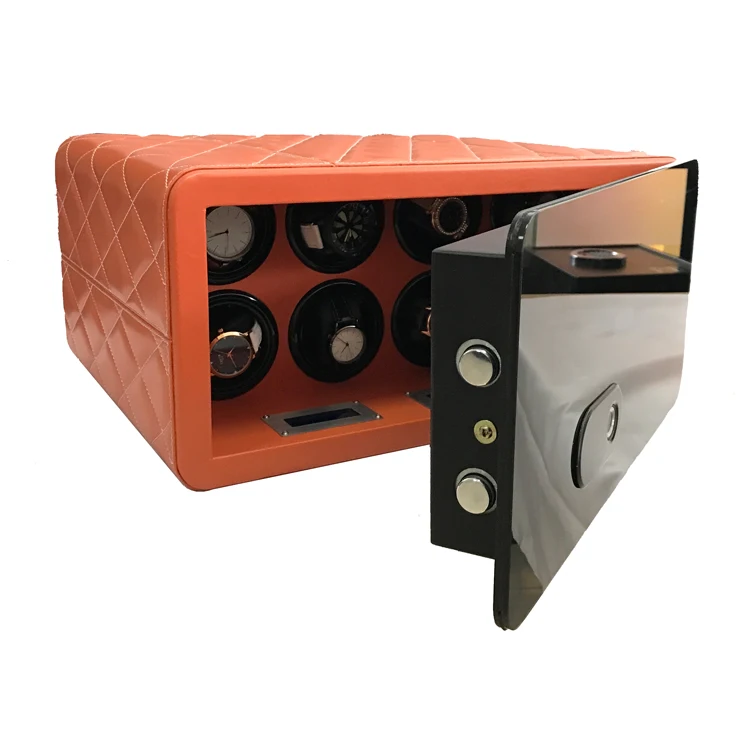 

Watch Winder Safe Box With 8 Watches Luxury Modern Automatic Motor
