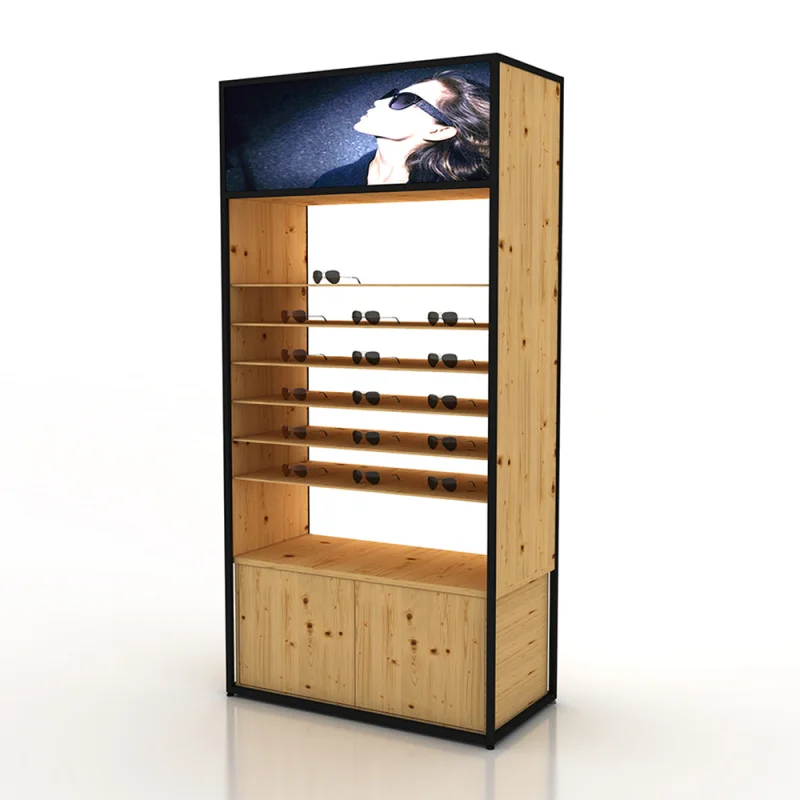 Под заказ. Новый дизайнерский стеллаж из искусственного дуба для магазина