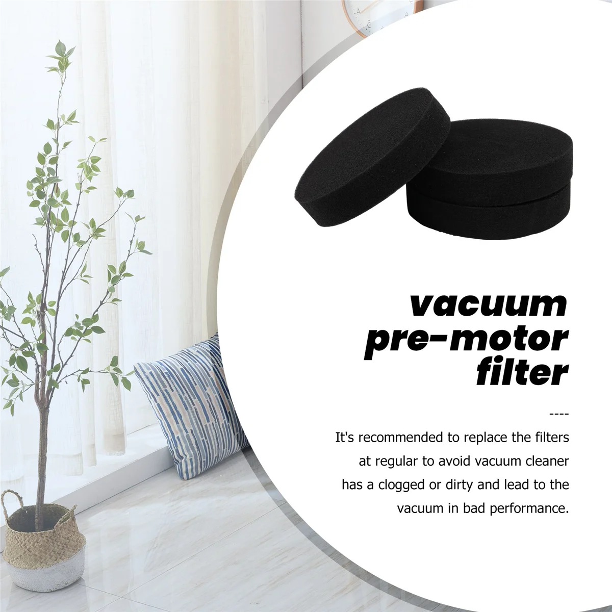 Вакуумный пенный фильтр для DCF-26 3 шт. замена 1608225 Заменяет деталь 68465A 68465A-2 68465-2 68465