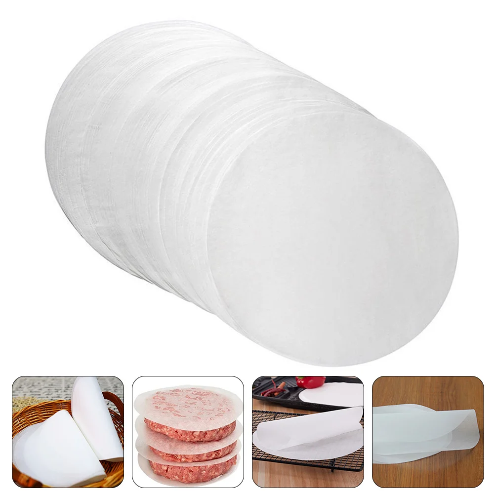 

500 Sheets Grill Press Paper Practical Kitchen Baking Parchment Parchment Paper For Baking for Frying Baking Cooking