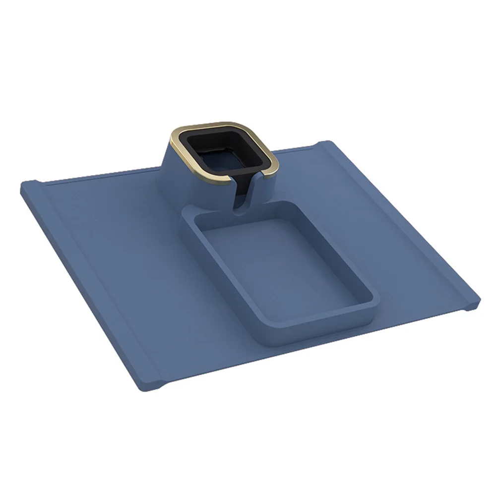 

Siliicone Mobile Cup Mat Silicone Fodable Storage Container Sofa Armrest Hanging Tray