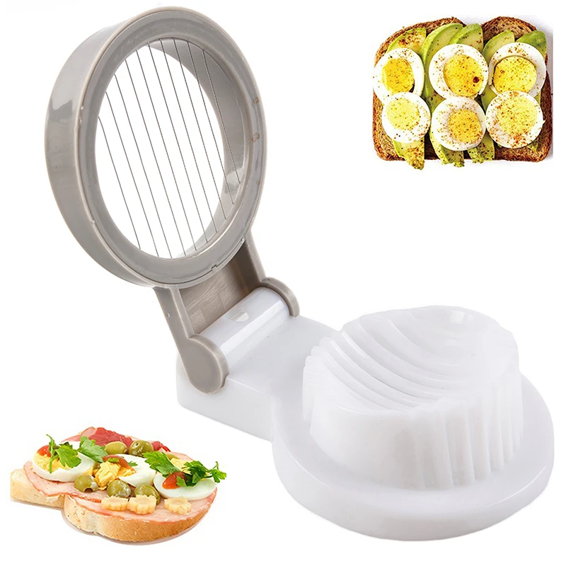 

1PC Stainless Steel Boiled Egg Cutter Multifunction Household Fruit Section Slicer Cooking Supply Kitchen Accessories