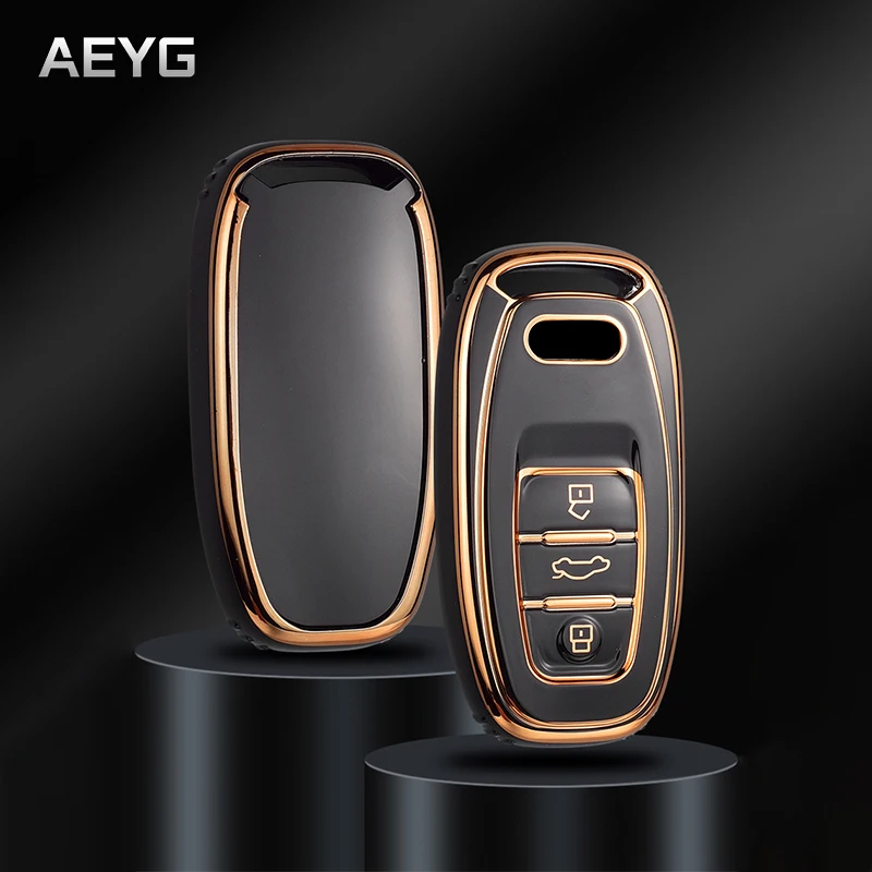 

TPU Car Remote Key Case Cover Shell Fob For Audi A1 A3 A4 A5 A6 A7 A8 Quattro Q3 Q5 Q7 S4 S5 S6 S7 S8 R8 TT Key Protector Holder