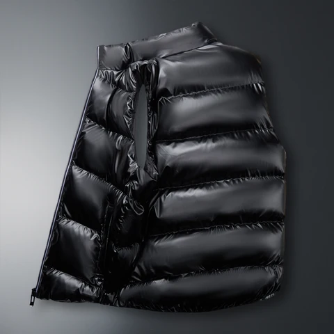 Мужской зимний полиэстеровый жилет