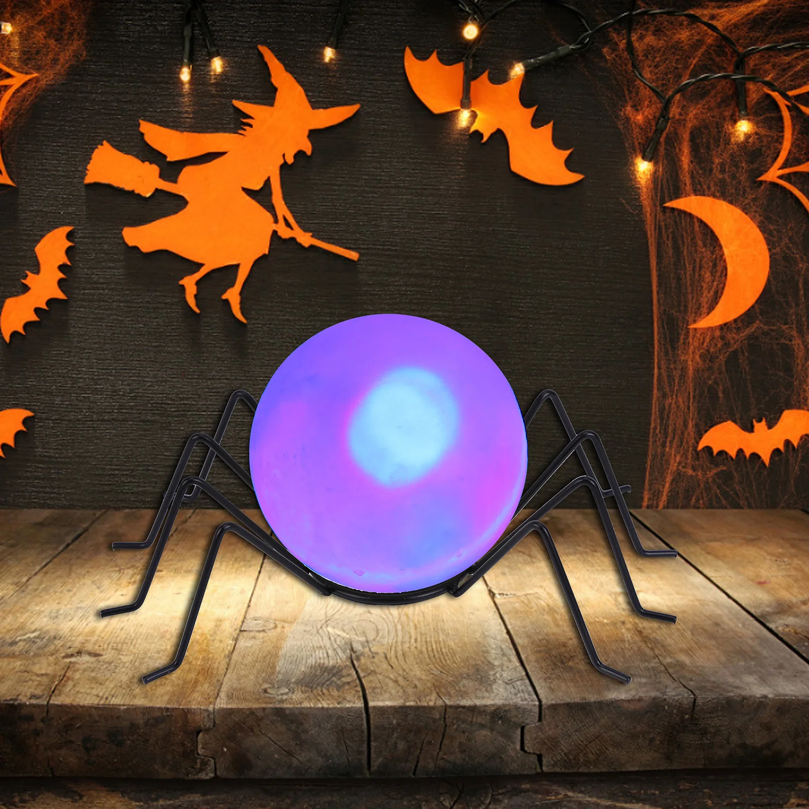 

LED Halloween Spider Shape Candlestick Light Decorations Lighting Craft Ornament for Home Holiday Party Fireplace