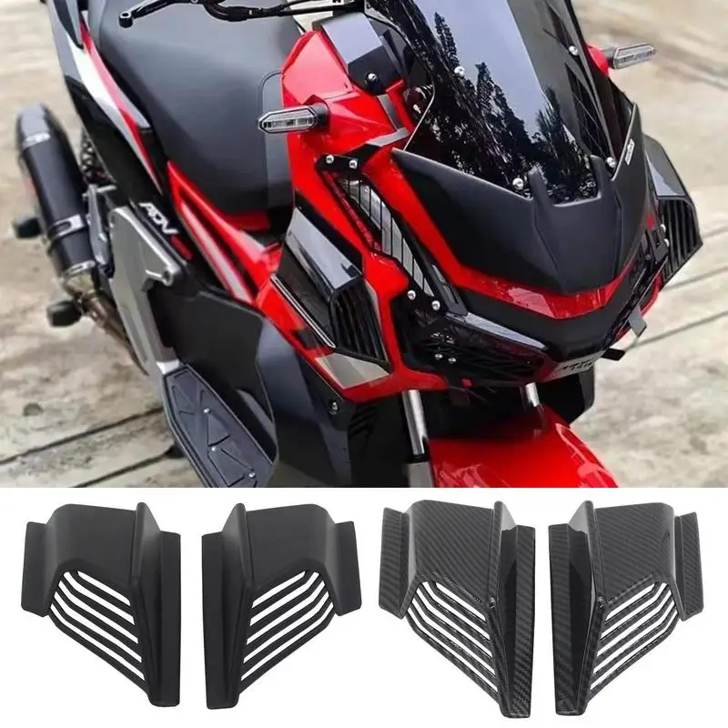 

Motorcycle Side Fixed Wind Wing 2pc Side Winglet Lower Cover Protection Guard Wind Wing Spoiler Fairing For Enhanced Aerodynamic
