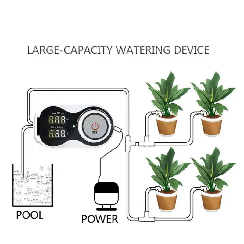 Watering Devices Garden Irrigation Tools Automatic Watering Timer Intelligent Outdoor Watering Timing USB Charging Water Pump