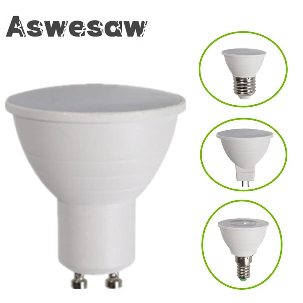 

Aswesaw E27 E14 LED Spot Light GU10 LED Bulb 5W LED Lamp 220V Spotlight MR16 7W Lampada Corn Light Bulb gu 10 Ampoule 2835