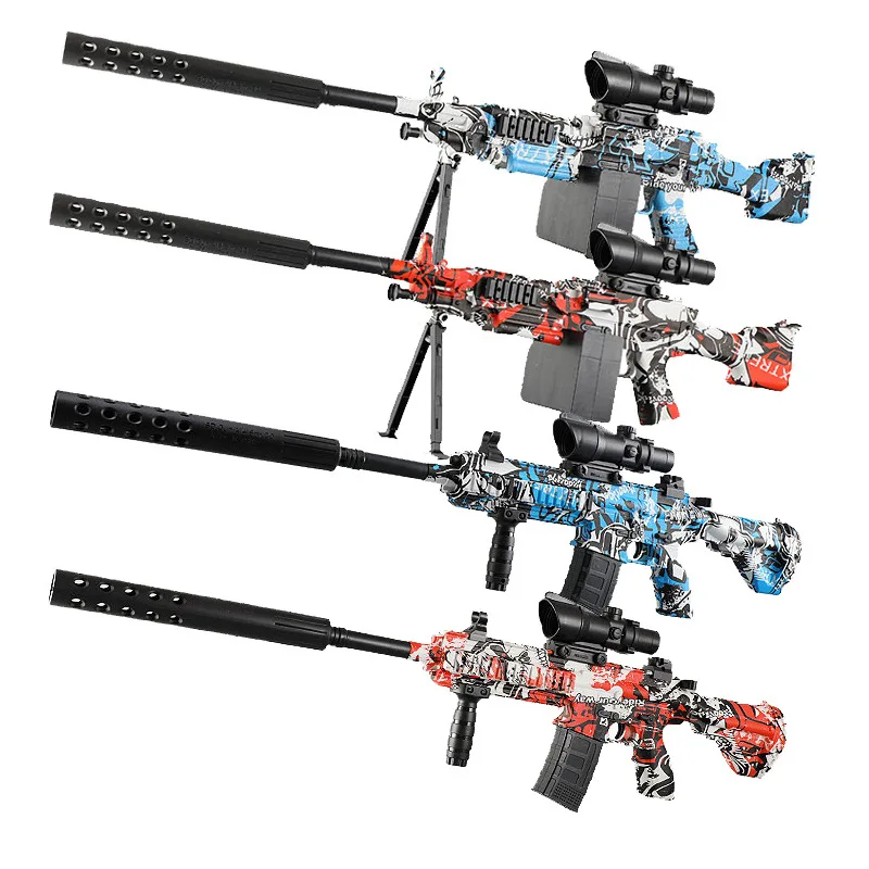 

M416 Electric Gel Blaster Toy Gun Automatic Splatter Rifle M249 Paintball Outdoor Game Airsoft Submachine Guns Pistol For Boys