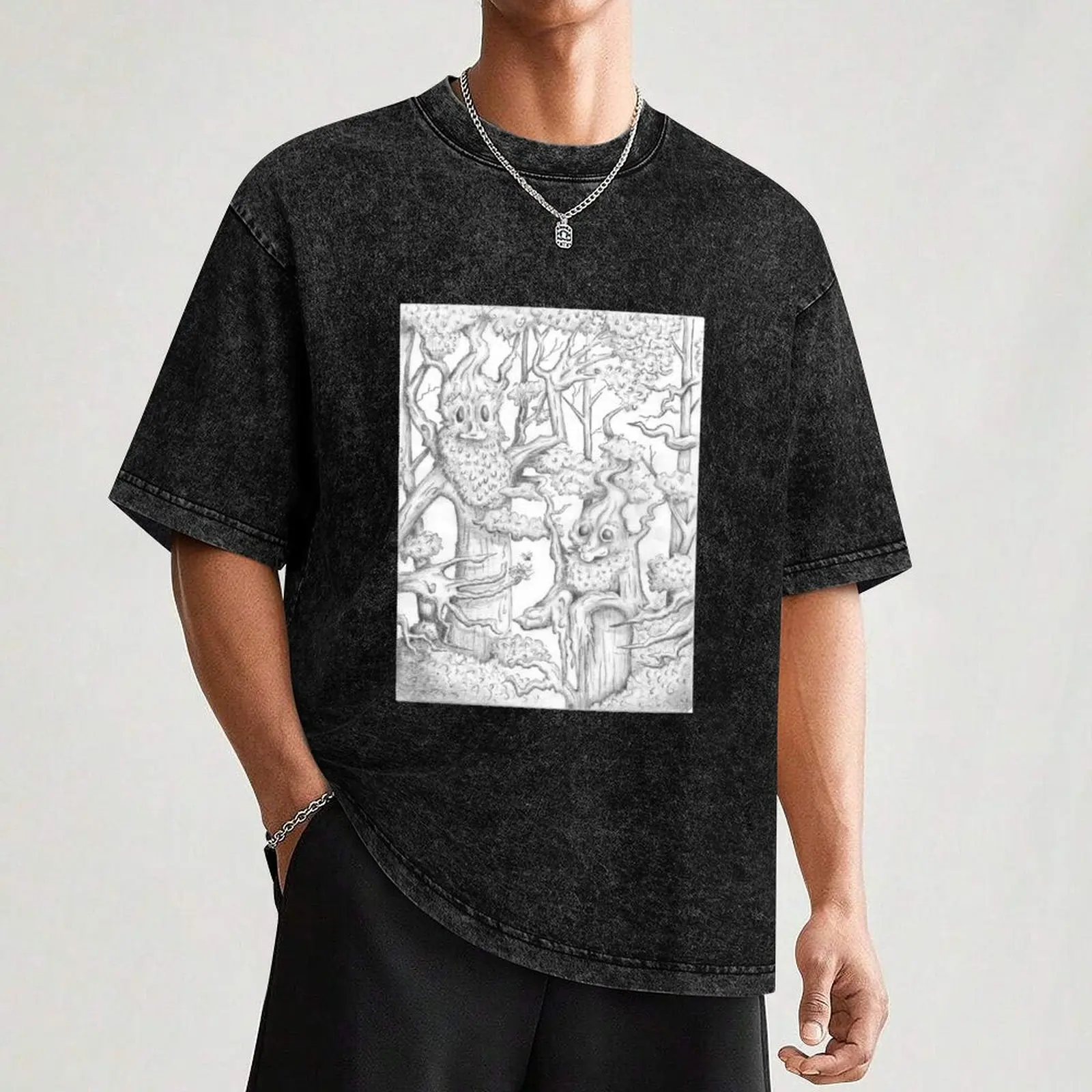 Мужская футболка Treebeard and Wandlimb хлопковая