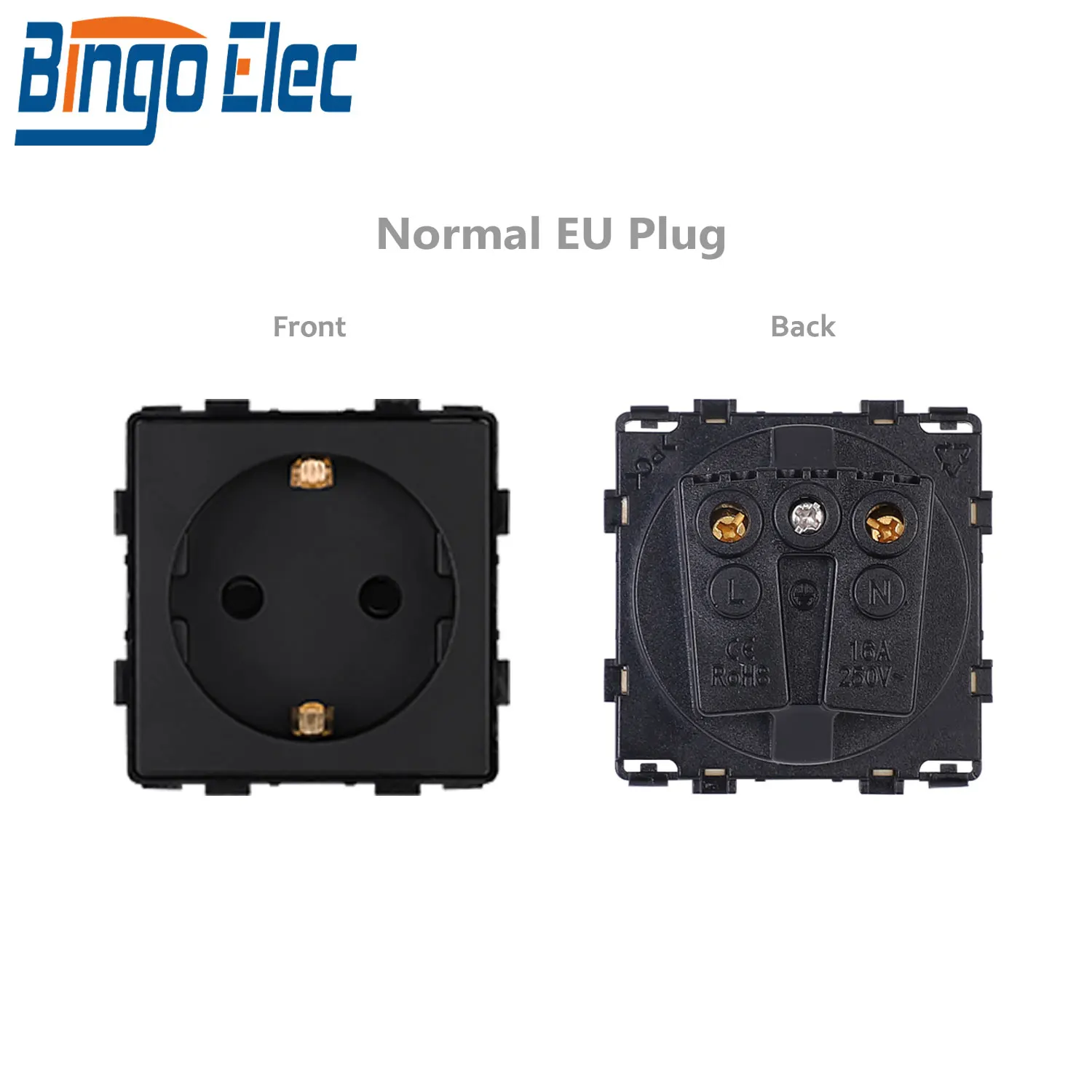 

BINGOELEC EU розетка с телевизором/CAT6 Специальная USB-розетка для дома Настенная розетка 65 Вт Быстрая зарядка Электрическая розетка 220 В