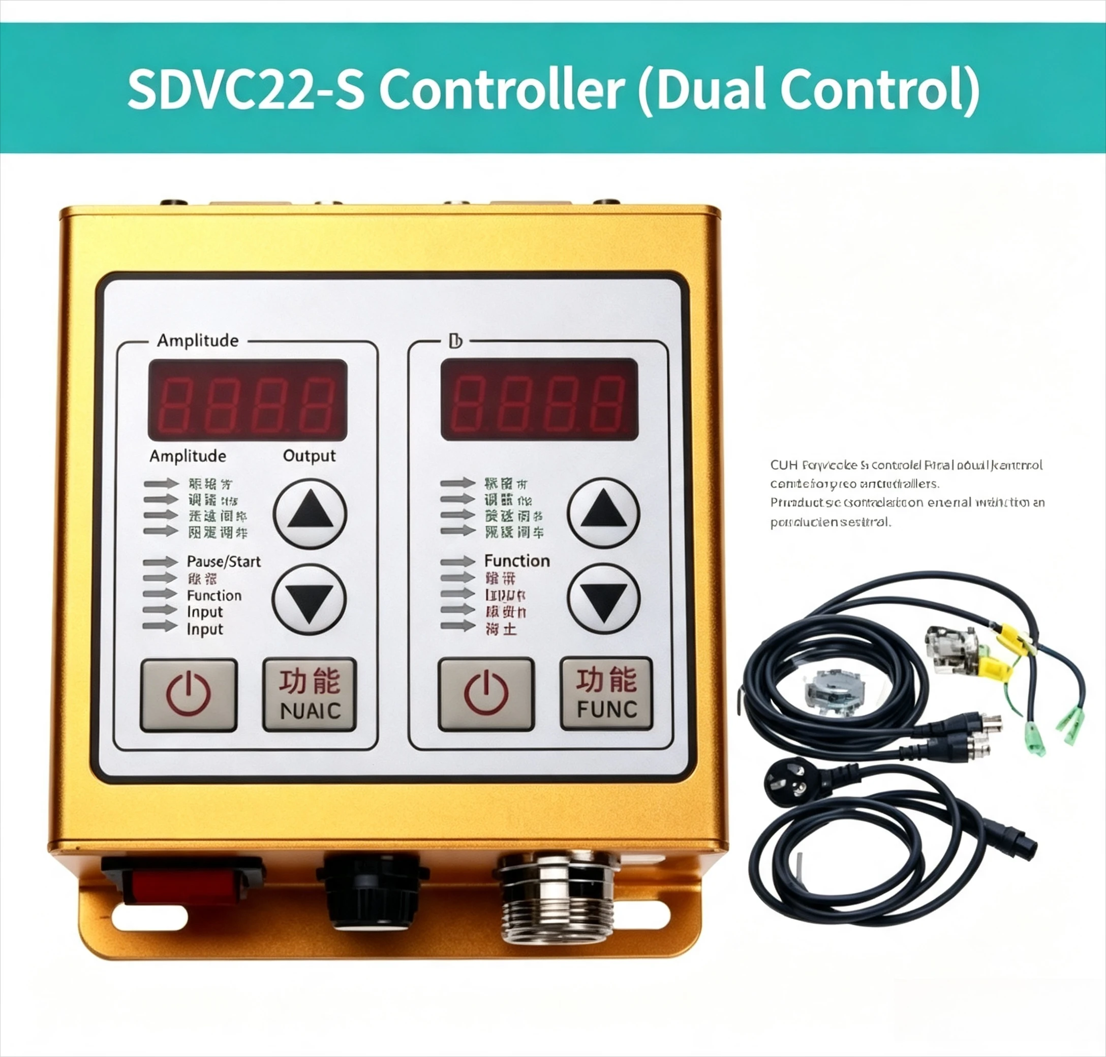 Фото Контроллер вибрационного питателя SDVC22-S с двумя каналами, регулятор скорости вибрационной чаши с двойным выходом, двойное управление вибрационной платформой №5