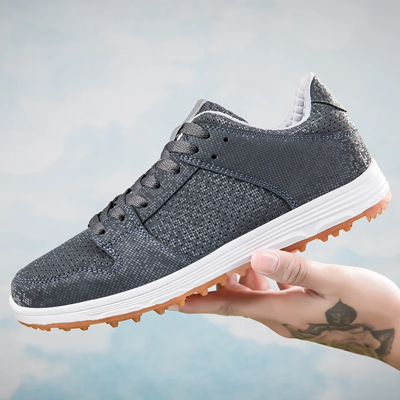 New Men Golf Shoes Mesh Non-slip Outdoor Sports Golfer Training Shoes Spikeless Golf Sneakers