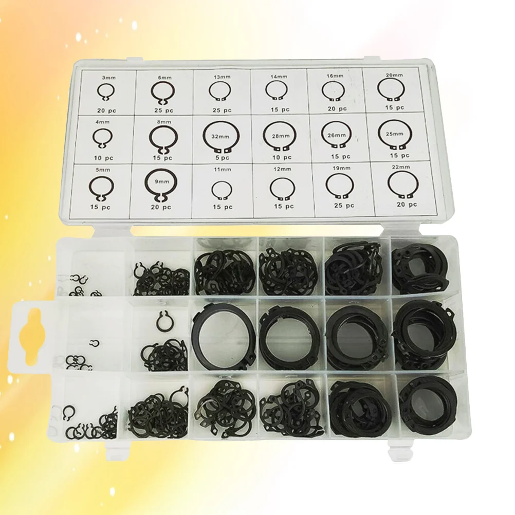 

300-Piece External Snap Ring Circlip External Snap Ring Assortment Retaining Rings Retaining Ring Retainer Ring
