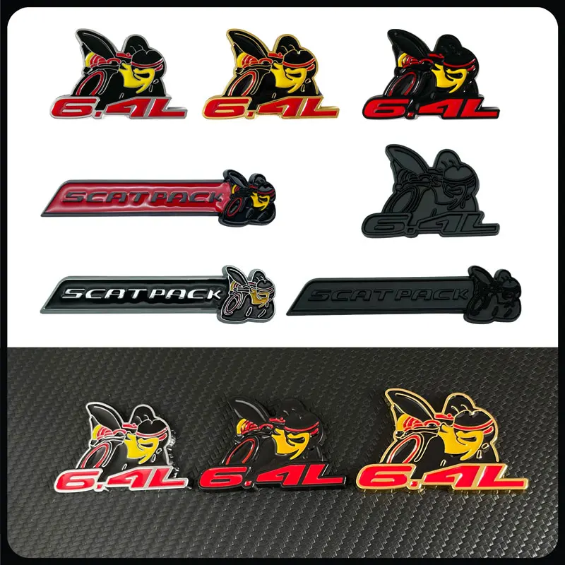 Автомобильный задний боковой металлический 6.4L Scat Pack Шмель супер пчела эмблема