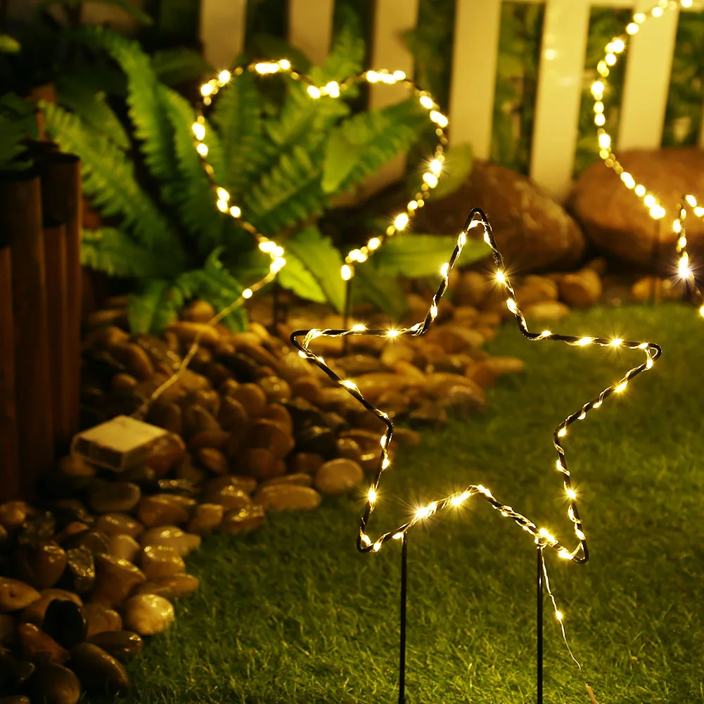 Железный светодиодный светильник Звезда и луна уличная лампа для сада