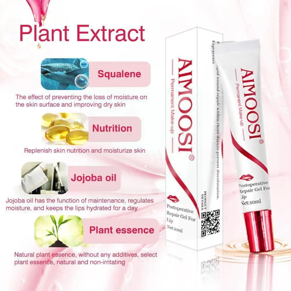 

Aimoosi 10 г, полуперманентный макияж, татуировка, управление губами, послеоперационный, антиаллергический, увлажняющий, M5e2