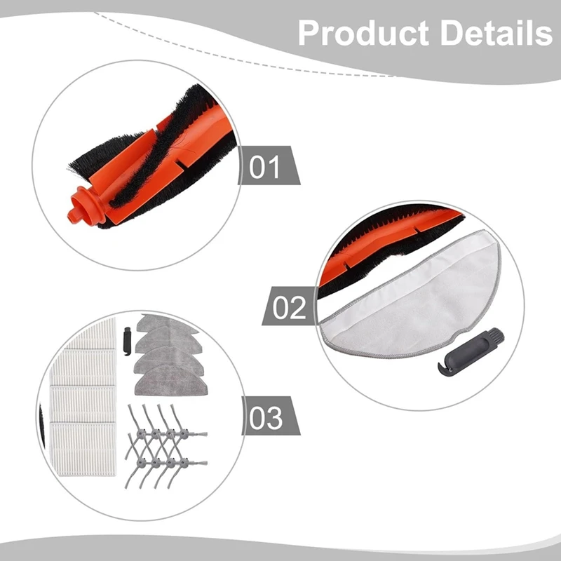 Для Lubluelu для L20 Honiture V8 Pro сменный робот-пылесос основная боковая щетка фильтр Hepa