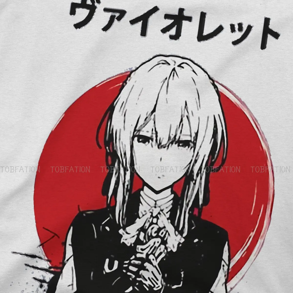 Футболка фиолетовая эверсад Гилберт аниме человек закат необходимая