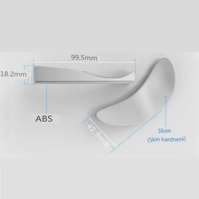 Эргономичный коврик для мыши G80 силиконовый гель нескользящий обтекаемый