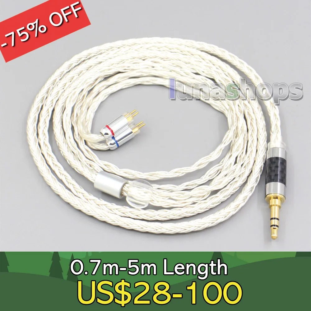 

16-ядерный OCC посеребренный кабель для наушников 0,78 мм BA Custom Westone W4r UM3X UM3RC JH13 High Step LN007219