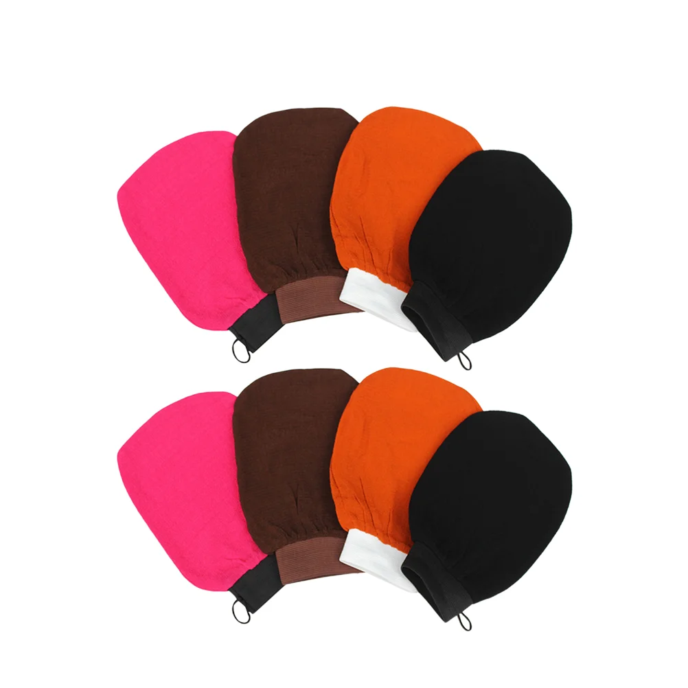 

8Pcs Bath Exfoliating Body Scrubber Mitt Body Cloth Towel Bath Loofah Mitt Exfoliating Mitt
